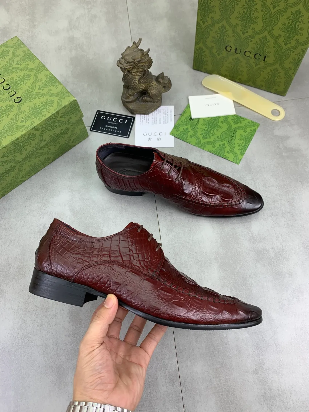 Men's Men's Shoes 💰P500 [New Style] 💰💎💎💎 [Gucci] GUCCI high-end men's formal business leather shoes, original order 1:1! Original imported high-end calfskin, original metal buckle, imported first-layer pigskin lining for feet, original high-end outsole, men's shoe size: 38-44